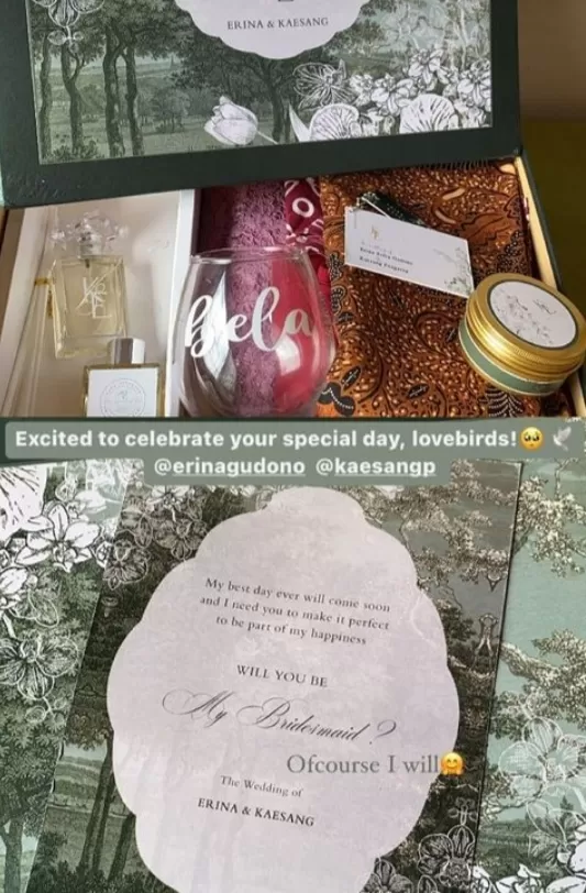 Yuk Intip Hampers Bridesmaid Pernikahan Erina Gudono Dengan Kaesang