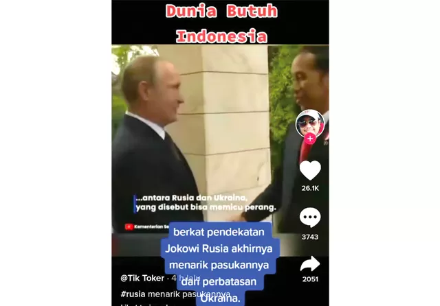 Video Jokowi Putin Bahas Kerja Sama 2016 Bukan Perang Rusia Ukraina