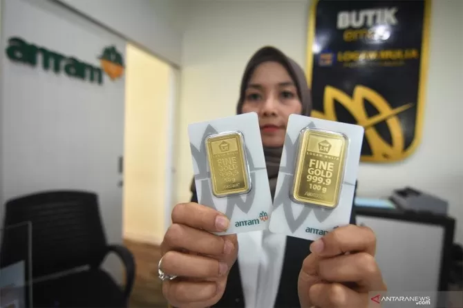 Harga Emas Antam Anjlok Rp Jadi Rp Per Gram Jawa Pos