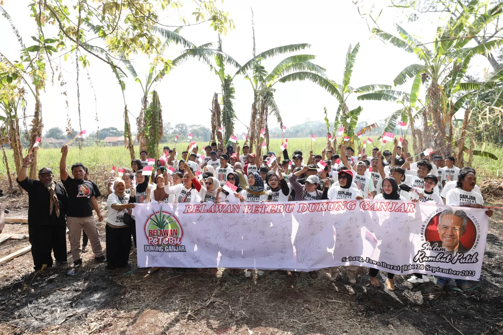 Petani Tebu Bersama Seniman Dan Warga Subang Deklarasi Untuk Menangkan