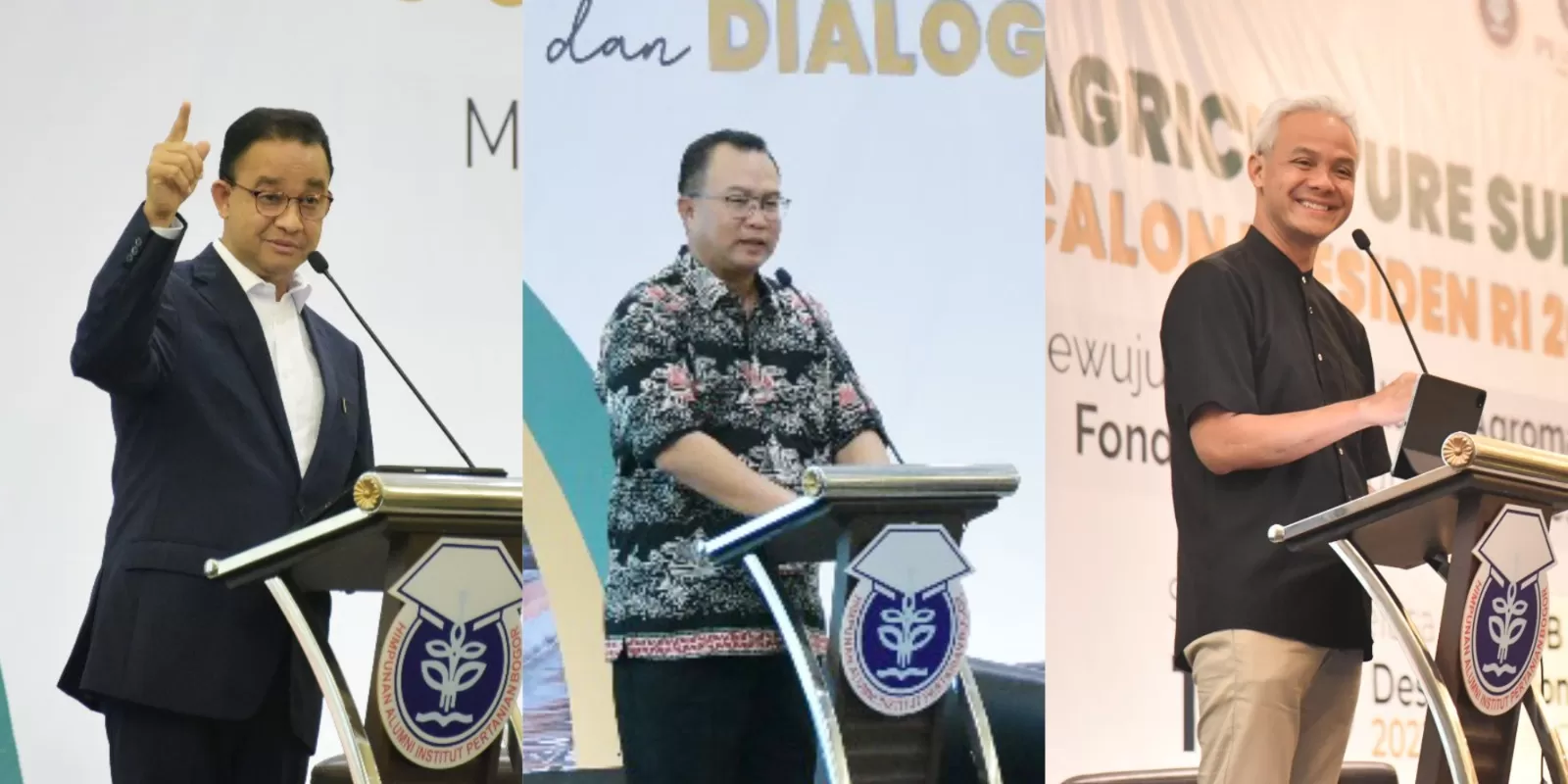 Di Hadapan Capres Anies Dan Ganjar Rektor Prof Arif Satria Semua