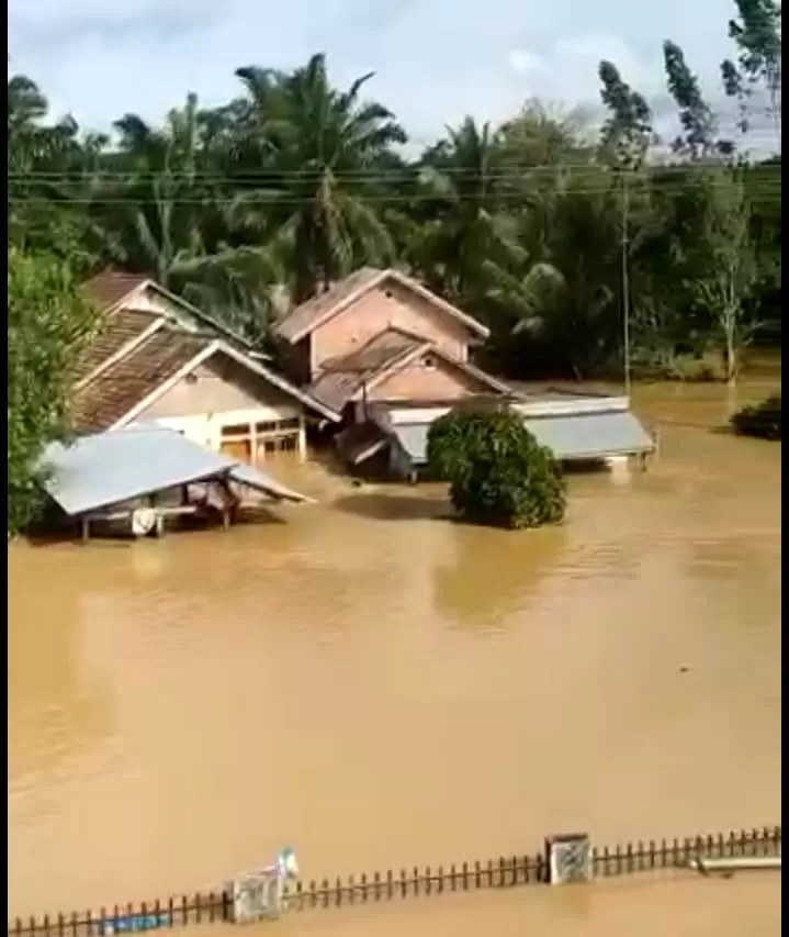 Sejumlah Desa Di Tebo Diterjang Banjir Bandang Ratusan Rumah Terendam