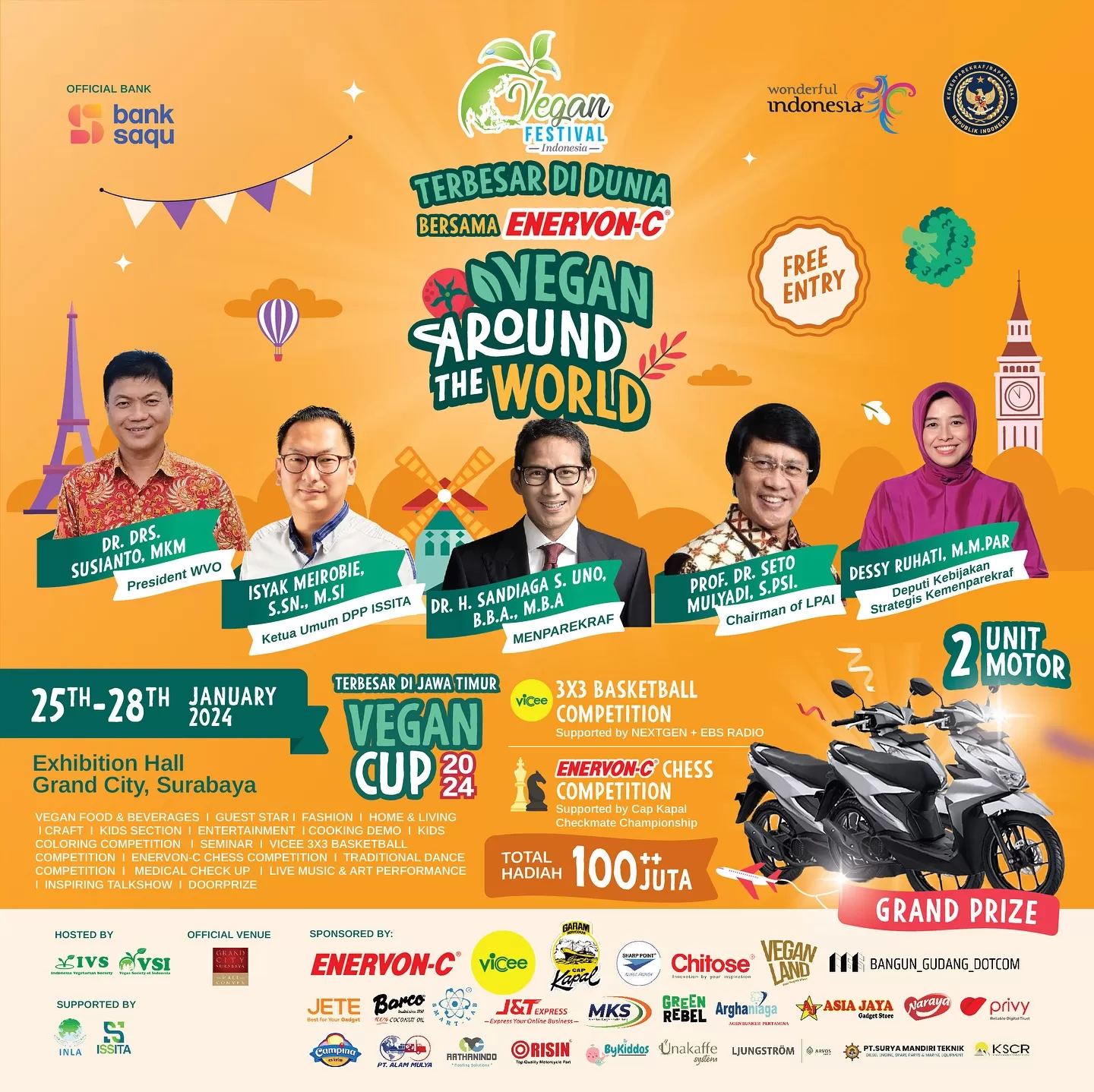 GRATIS Kunjungi Festival Vegan Di Grand City Exhibition Hall Surabaya