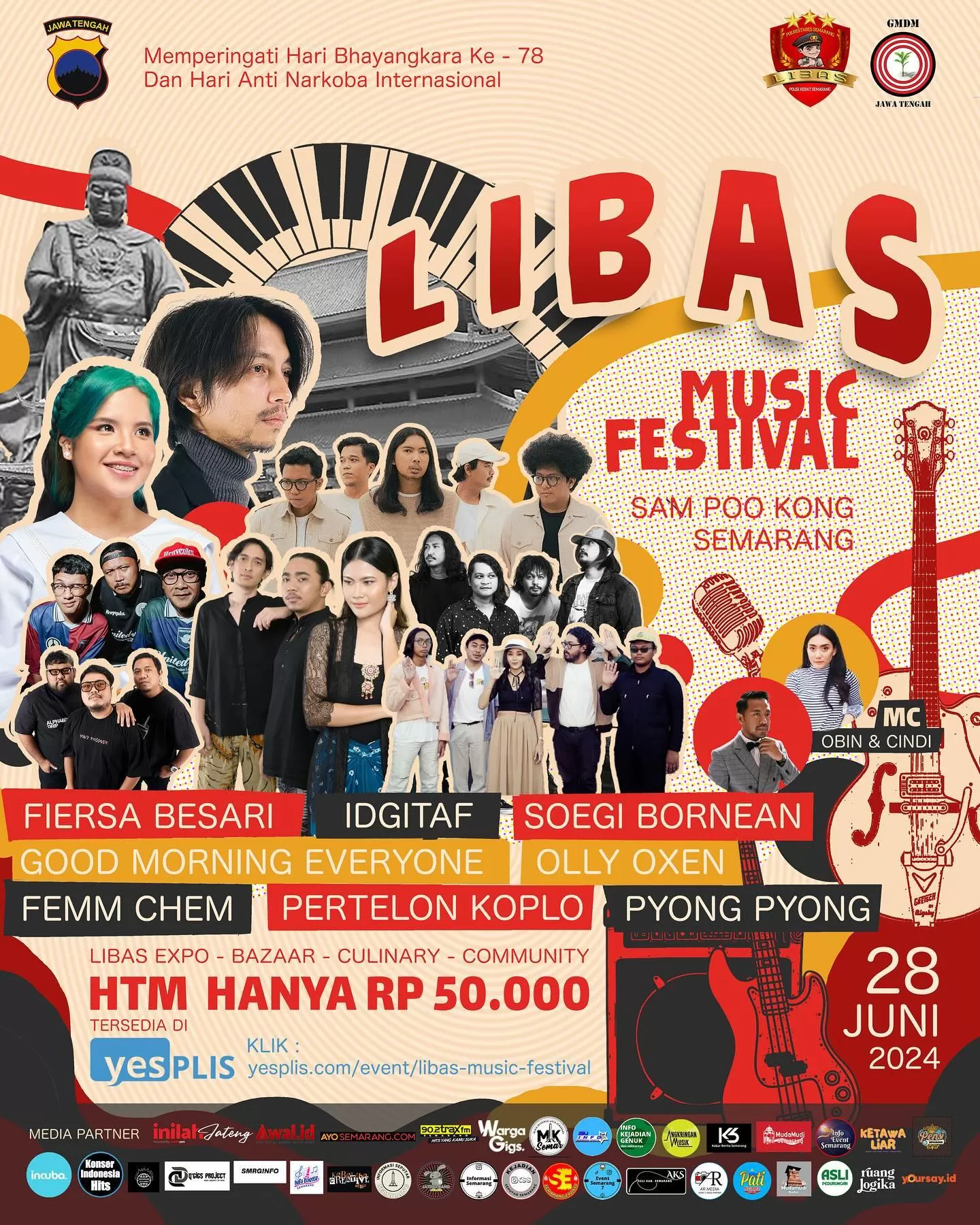 Harga Tiketnya Hanya Rp 50 Ribu Libas Music Festival Di Sam Poo Kong