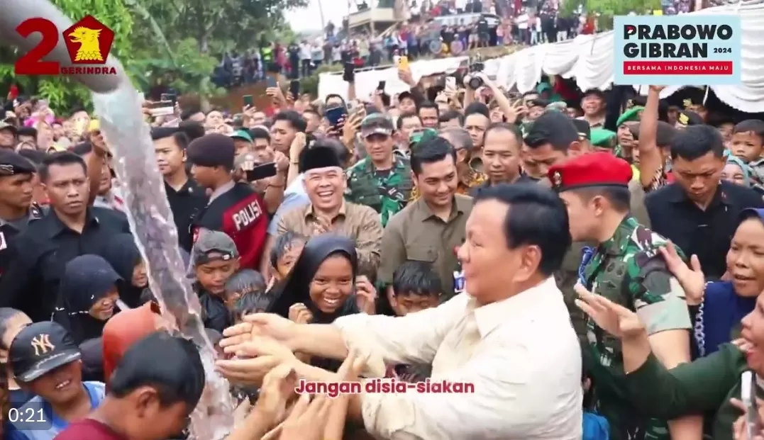 Prabowo Resmikan 5 Titik Sumber Air Bersih Diklaim Akun Medsos