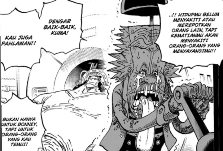 One Piece Chapter Ending Dari Kisah Bartholomew Kuma Ada Adegan