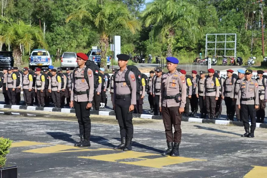 Polres Nunukan Kerahkan Ratusan Personel Amankan Tps Prokal