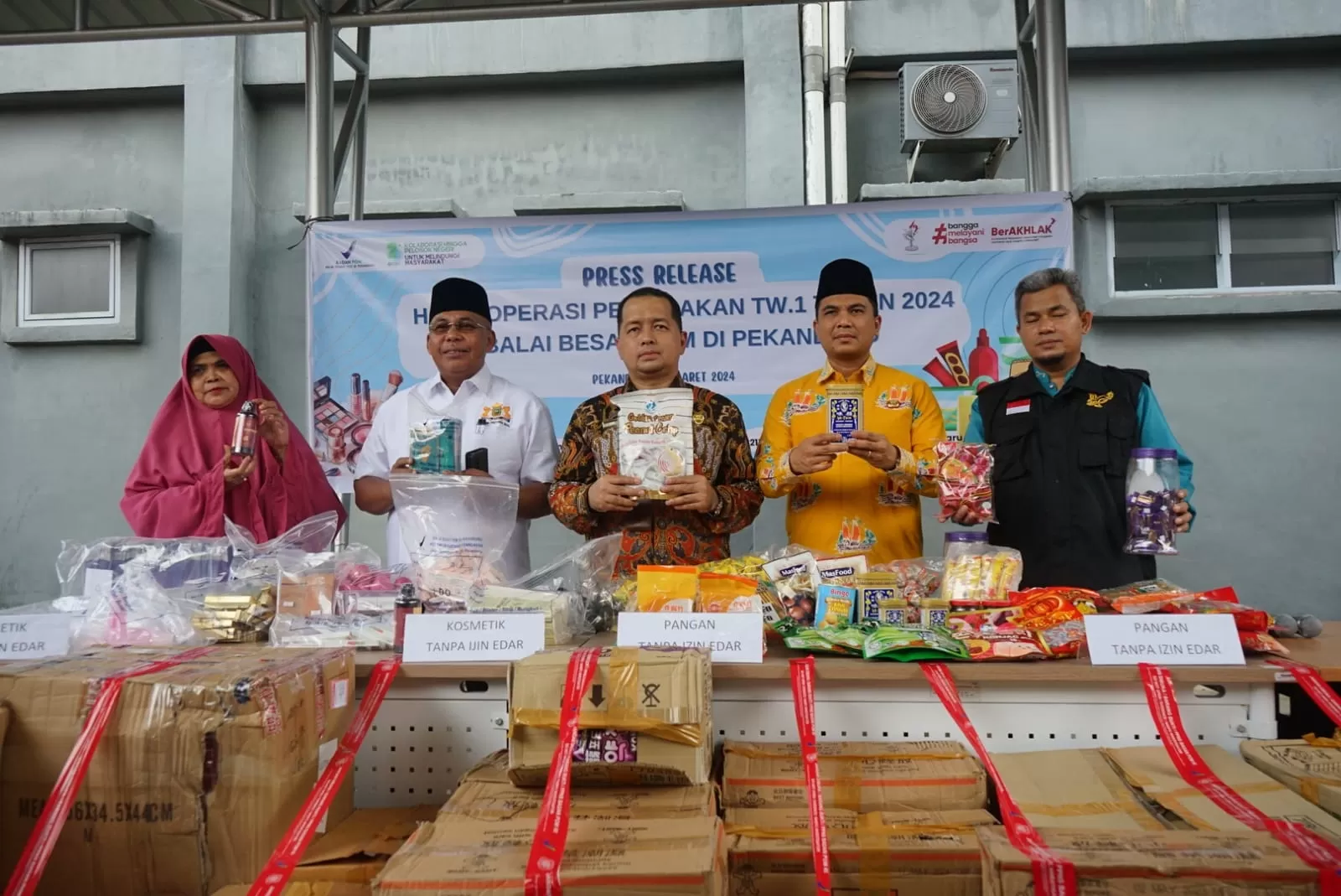 BBPOM Di Pekanbaru Ungkap Peredaran Kosmetik Tanpa Izin Edar Senilai