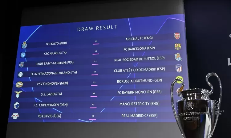 Hasil Drawing Liga Champions Napoli Jumpa Barcelona Inter