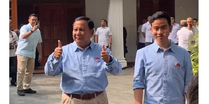 Prabowo Gibran Daftar Ke Kpu Berkemeja Biru Silmbol Pilpres Sejuk