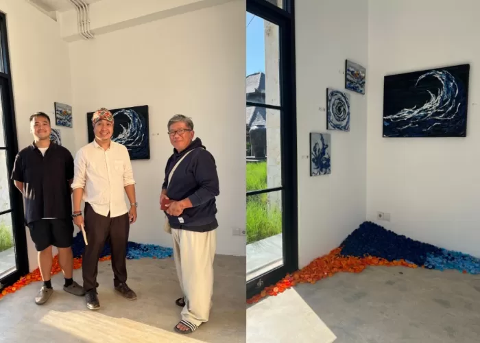 Seni Dan Laut Bersatu Di Jhub Art Space Seniman Asal Tabanan Ini