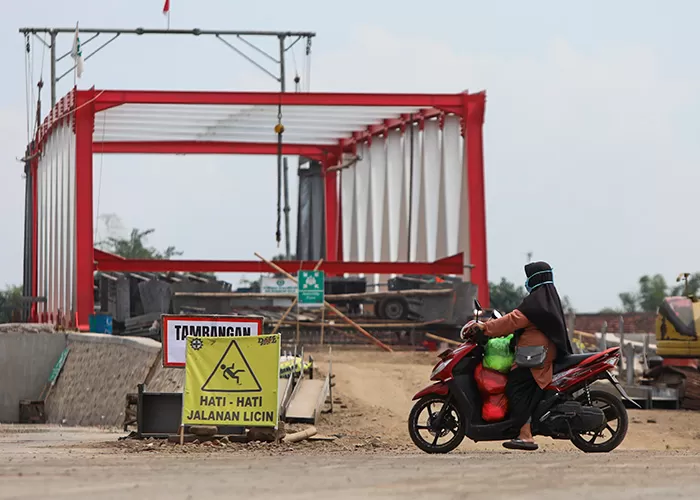 Realisasi Jembatan Jongbiru Sudah Persen Pemkab Kediri Optimistis