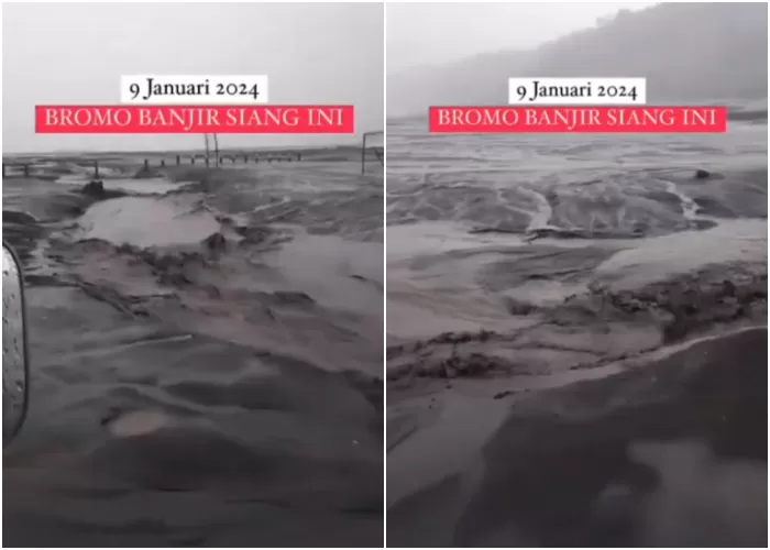 Diguyur Hujan Deras Lautan Pasir Gunung Bromo Banjir Indozone Travel