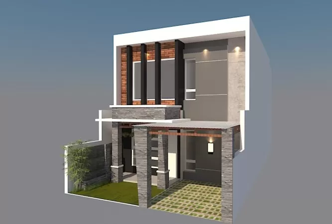 Tren Desain Fasad Rumah Modern Minimalis Dengan Variasi Industrial Radar Solo