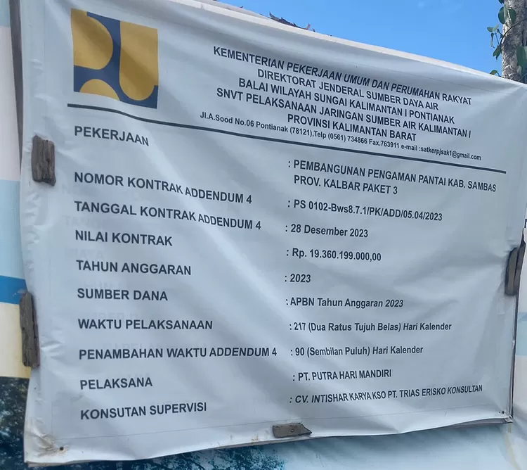 Mangkrak Proyek Abrasi Pantai Penjajab Rp Miliar Kementerian Pupr