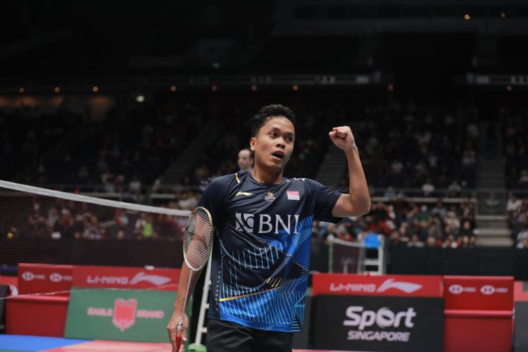 Menang Anthony Sinisuka Ginting Juara Singapore Open 2023 Malang