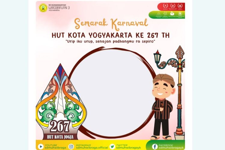 10 Link Twibbon HUT Kota Jogja Ke 267 Gratis Rayakan Hari Jadi Kota