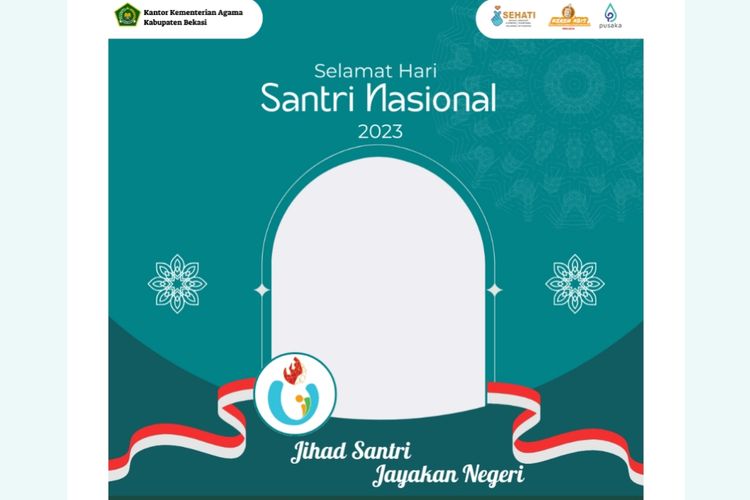 15 Link Twibbon Hari Santri Nasional 2023 Desain Estetik Terbaru Untuk