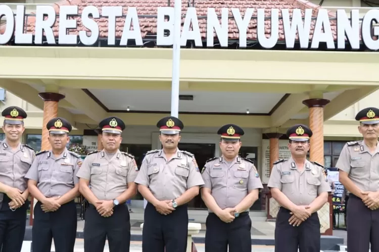 31 Perwira Polresta Banyuwangi Naik Pangkat Salah Satunya Komisaris