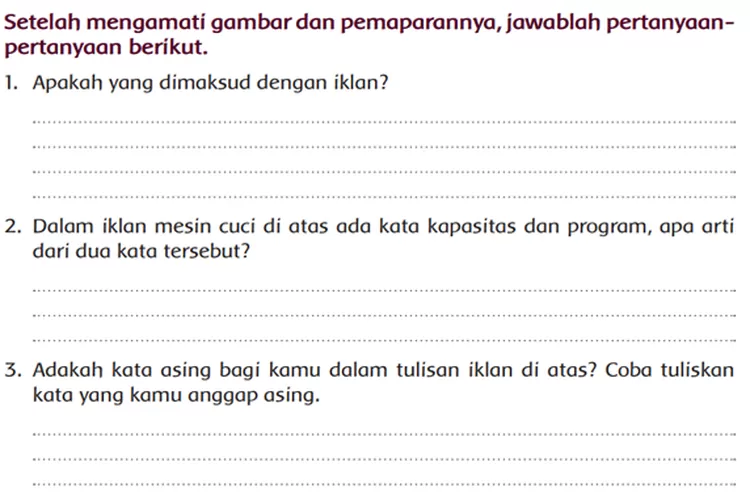 Kunci Jawaban Tema 9 Kelas 5 SD Halaman 2 Ayo Mengamati Arti Kata