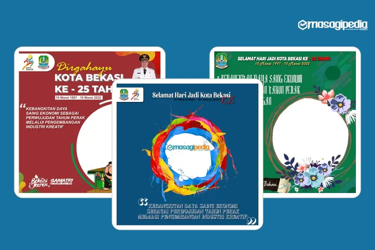 10 Link Twibbon HUT Kota Bekasi Ke 25 Tahun 2022 Desain Terbaru Keren