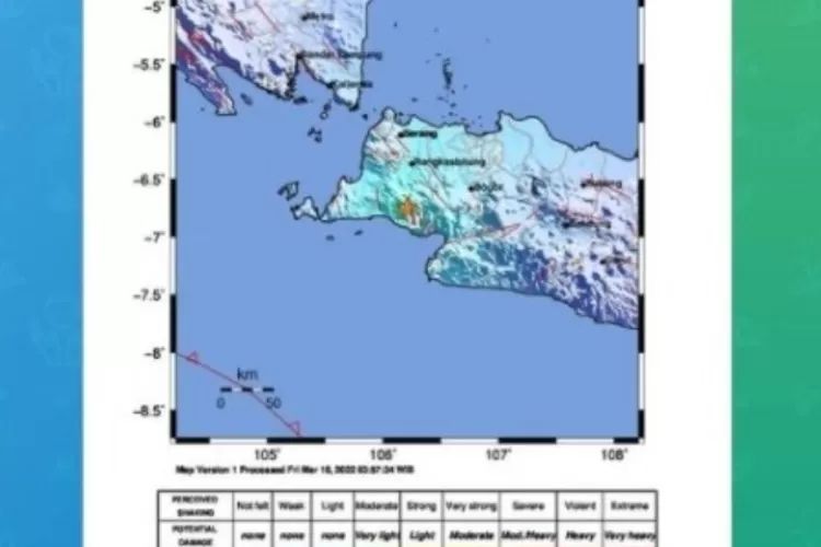 Wilayah Bayah Banten Kembali Diguncang Gempa Bumi Magnitudo Tidak