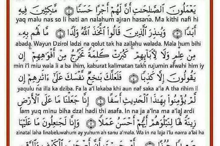 Surah Al Kahfi Ayat Sampai Dalam Tulisan Arab Latin Arti Dan Keutamaan Menghafalnya