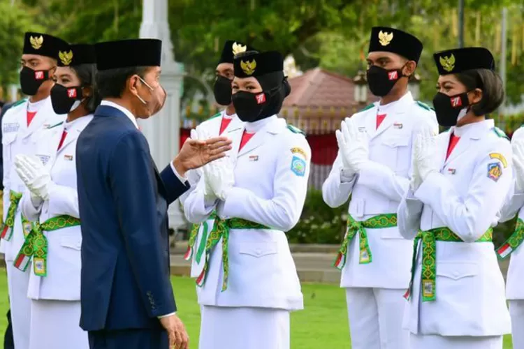 Presiden Jokowi Kukuhkan Paskibraka Hut Ri Ke Tahun Ini