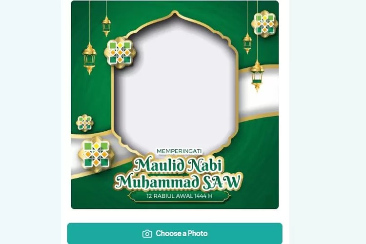 Contoh Link Twibbon Maulid Nabi Cocok Untuk Desain Foto Ucapan