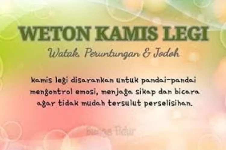 Ini Dia Keistimewaan Bagi Pemilik Weton Kelahiran Kamis Legi Wonosobo