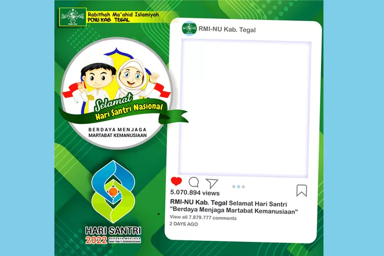 Rekomendasi 13 Link Twibbon Keren Peringatan Hari Santri Nasional 2022