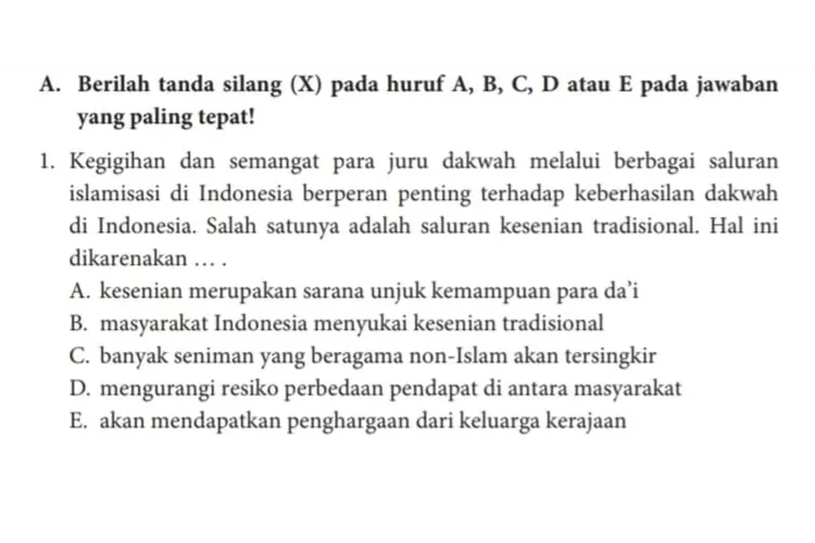 Kunci Jawaban PAI Dan Budi Pekerti Kelas 10 SMA Kurikulum Merdeka