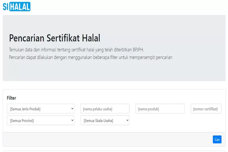 Cara Cek Status Sertifikasi Halal Produk Di Halal Go Id Metro Aspirasiku