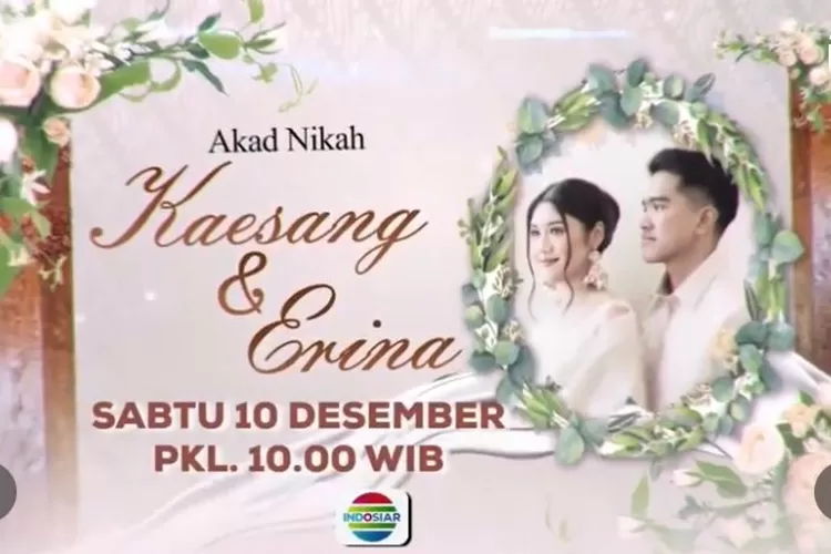 Link Nonton Akad Nikah Kaesang Pengarep Dan Erina Gudono Siaran