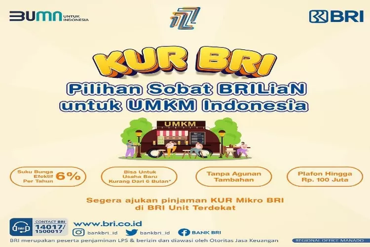 BRI Memberikan KUR 2023 Untuk UMKM Mulai Rp50 Juta Begini Persyaratan