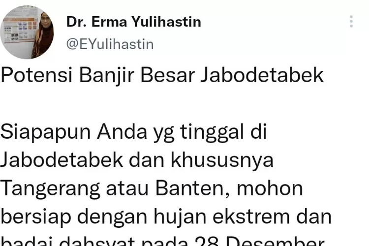 Heboh Cuitan Jabodetabek Berpotensi Dihajar Badai Besar Hari Ini Brin