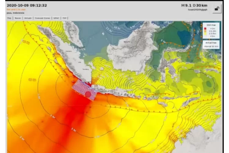 Waspada Tsunami Beberapa Wilayah Ini Terdampak Gempa Bumi Megathrust