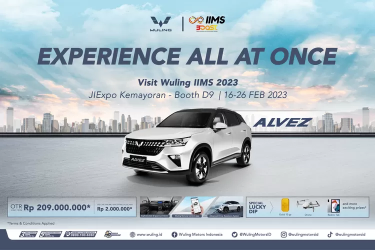 Wuling Tawarkan Beragam Promo Menarik Di Iims Alvez Dan Air Ev