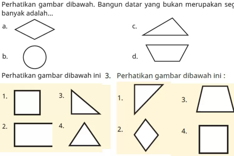 Kunci Jawaban Halaman Matematika Kelas Bangun Segi Banyak