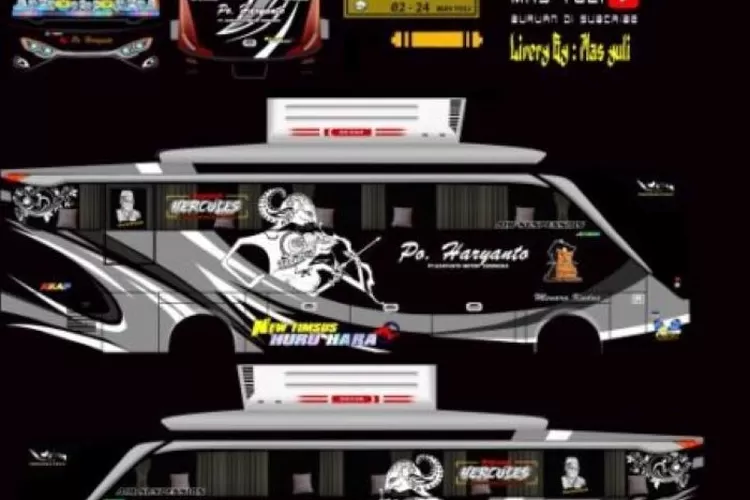 Koleksi Livery Bussid PO Haryanto HD SDD SHD Dan XHD Yang Banyak