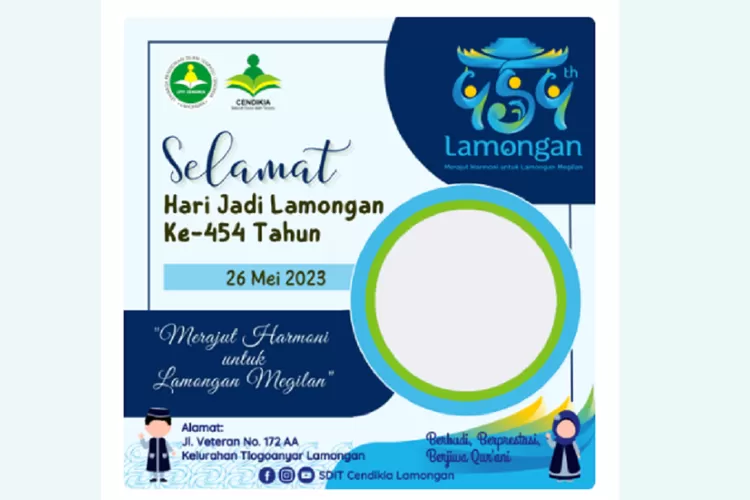 15 Twibbon Hari Jadi Lamongan Ke 454 Tahun 2023 Bingkai Foto Ucapan