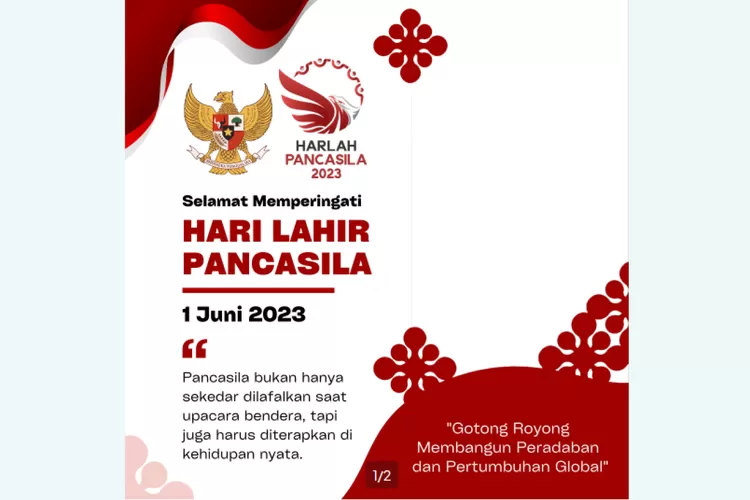 Link Twibbon Hari Lahir Pancasila Gratis Desain Keren Cocok