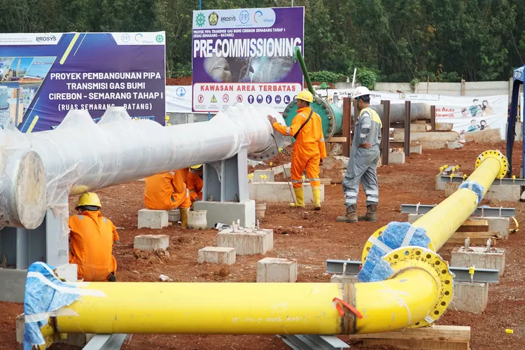 Pembangunan Pipa Gas Bumi Kawasan Industri Terpadu Batang Masuki Tahap