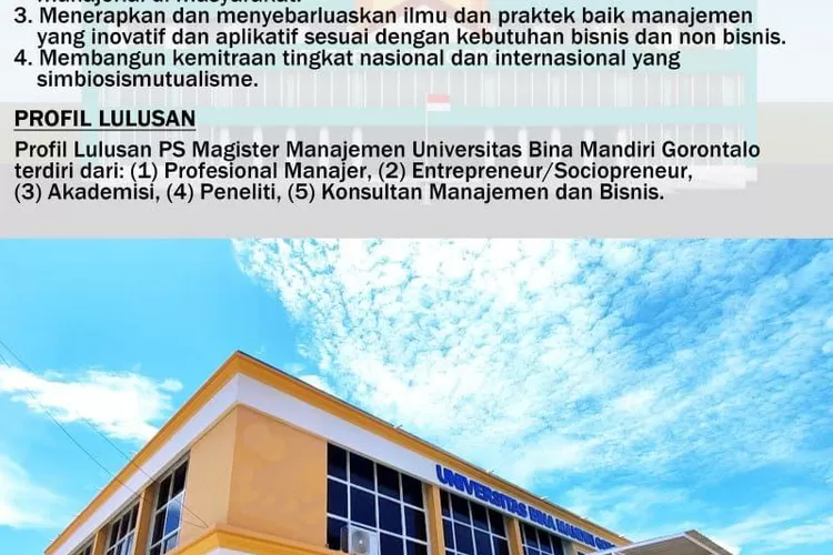 Izin Pembukaan Prodi Magister Terbit Pascasarjana Ubm Gorontalo Siap