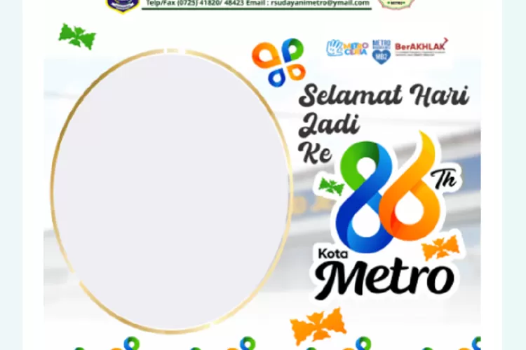 Link Twibbon Hari Jadi Metro Ke Tahun Bingkai Foto Ucapan