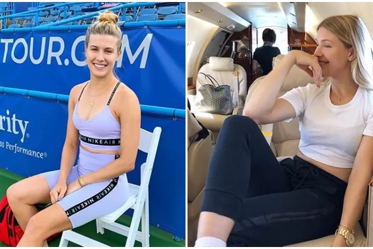 7 Potret Manis Eugenie Bouchard Di Dalam Dan Luar Lapangan Enak