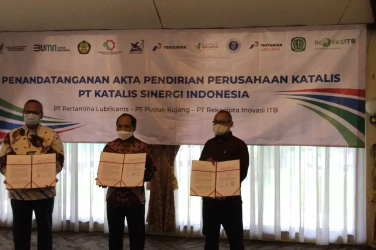 Pertamina Pupuk Kujang ITB Patungan Dirikan Pabrik Katalis Akurat