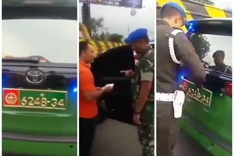 Berpelat Mobil Dinas TNI Ini Fakta Pengendara Innova Hijau Yang Viral