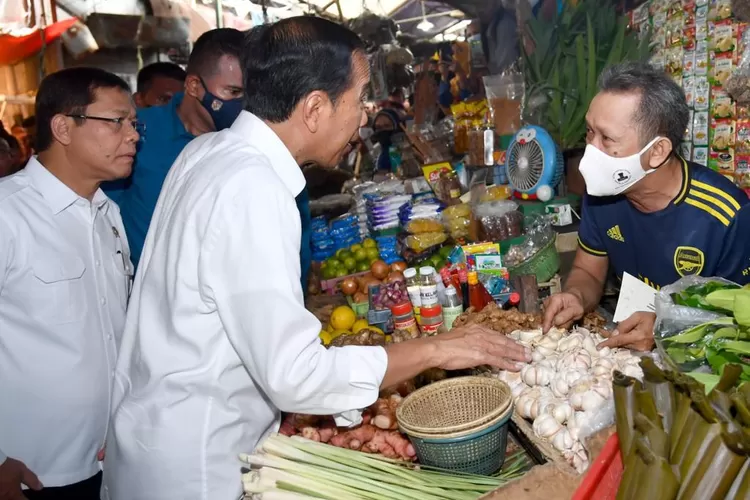 Jelang Lebaran Mardiono Dampingi Presiden Jokowi Cek Ketersediaan