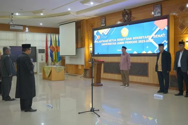 Ketua Dan Sekretaris Senat Unja Periode Resmi Dilantik